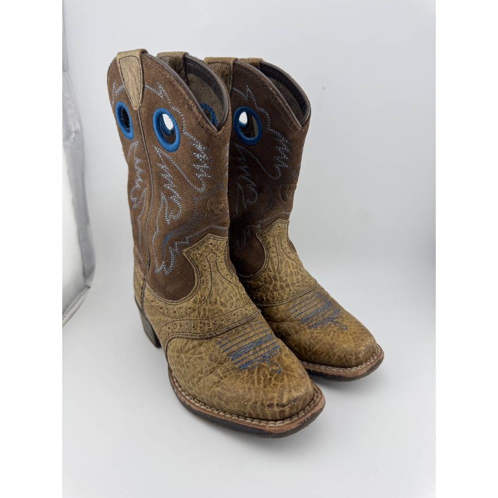 Ariat‎ Kids Rough Stock Western Cowboy Boots 10015388 Size 9 US 4LR Cushioning